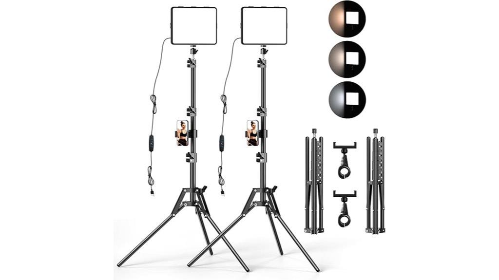 dual led video light kit