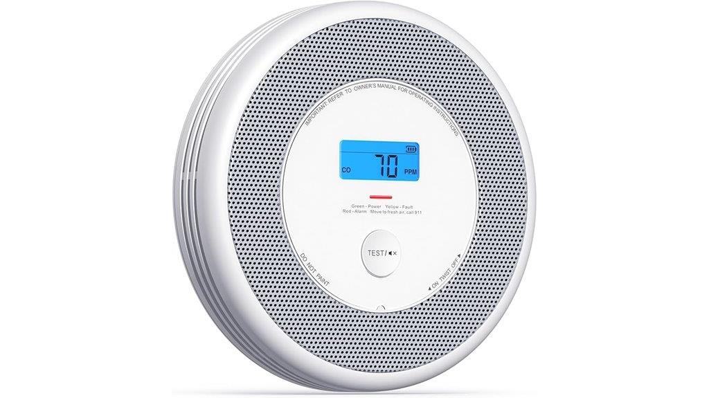 dual smoke carbon detector