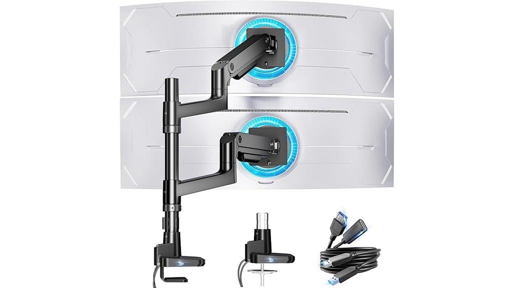 dual ultrawide monitor stand