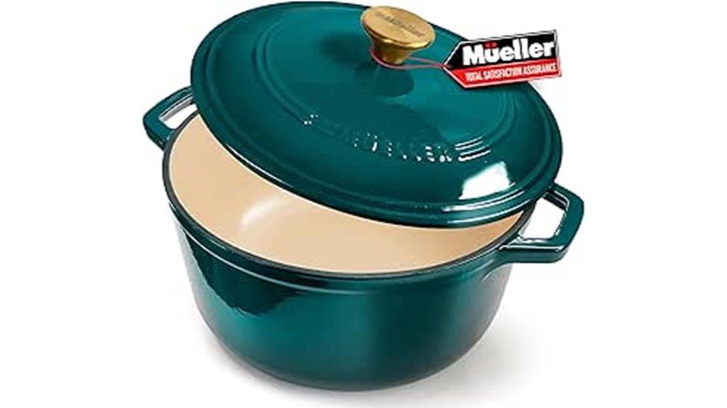durable enamel cast iron dutch oven