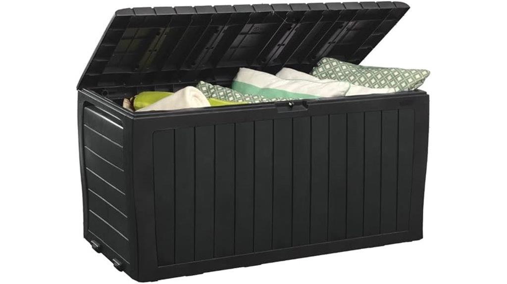 durable resin deck storage