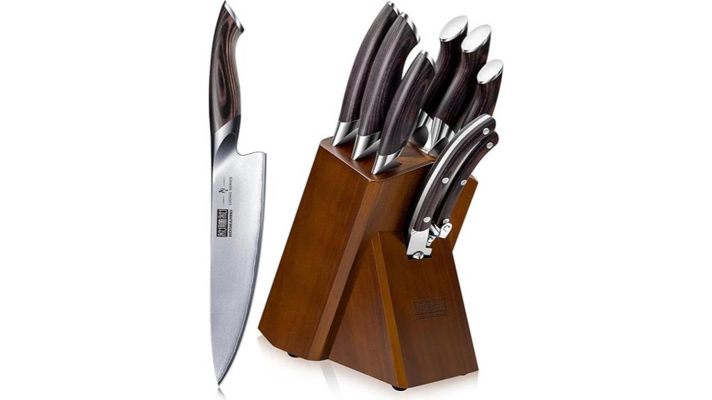 eight piece kitchen knife set