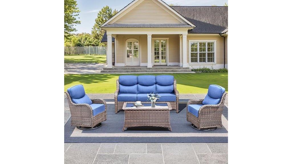 elegant 4 piece outdoor set