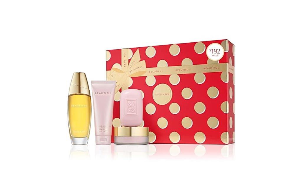 elegant four piece fragrance set