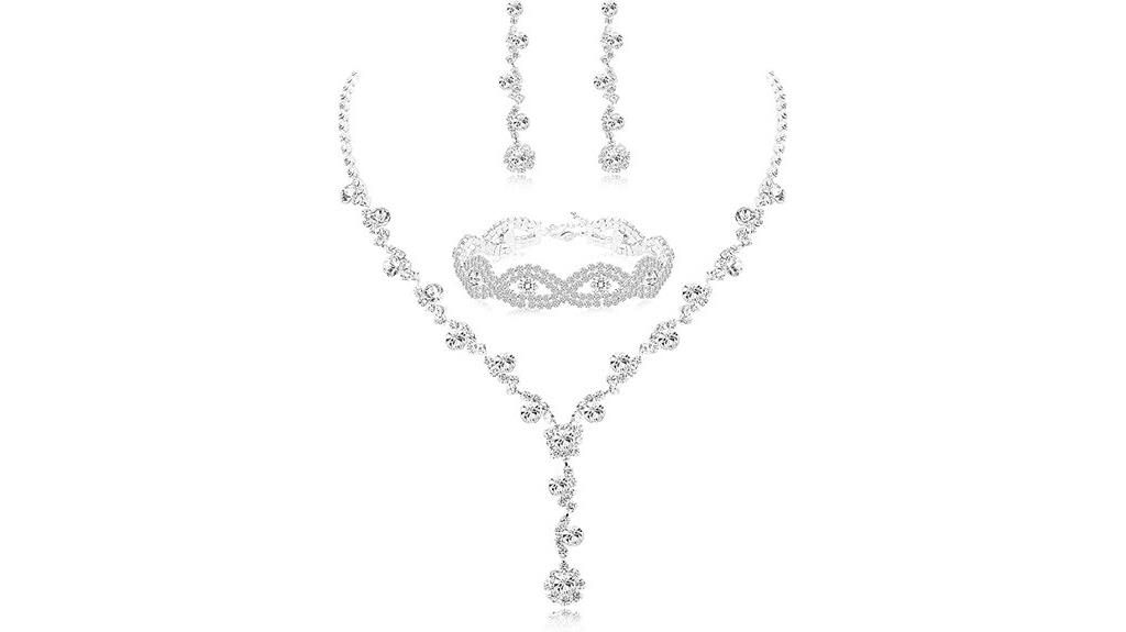 elegant rhinestone bridesmaid jewelry