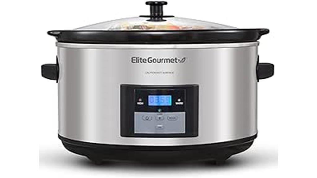 elite gourmet 8 5qt slow cooker
