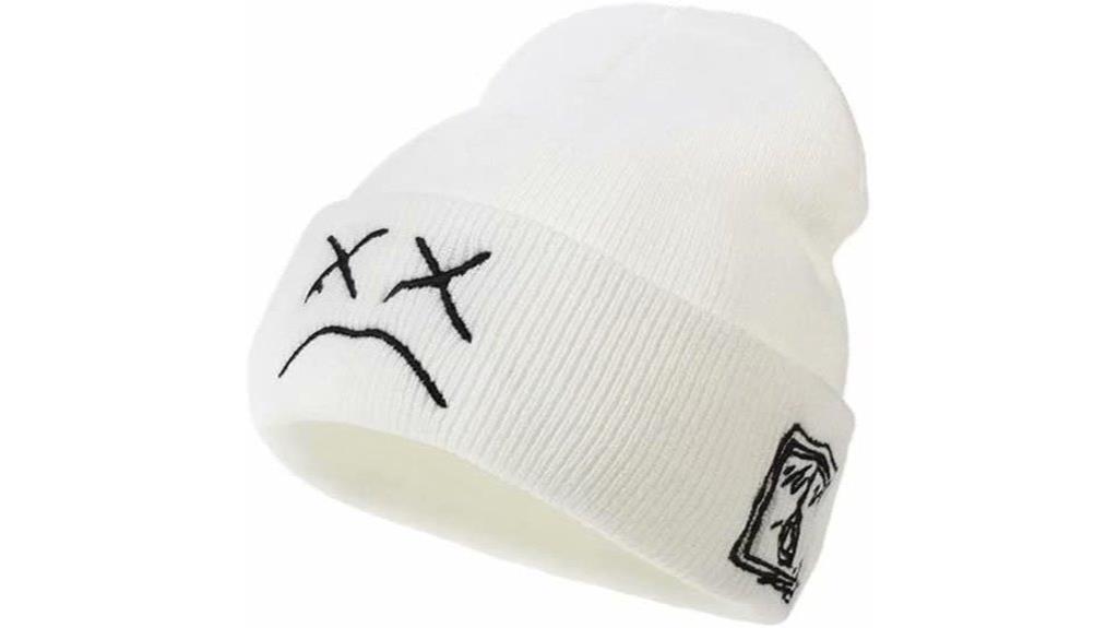 embroidered cotton beanie hats