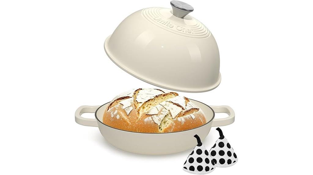 enamelled round cast iron