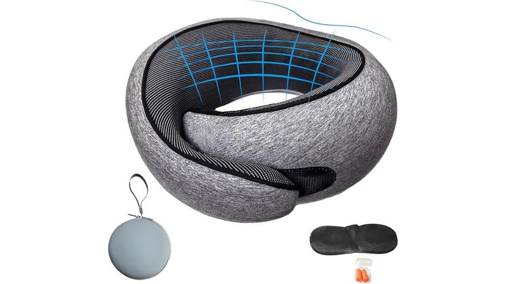ergonomic memory foam travel