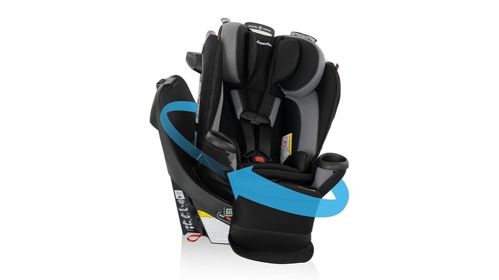 extending 360 degree convertible seat