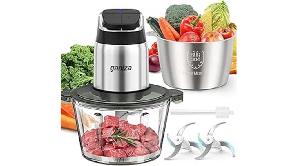 food processor with bowls