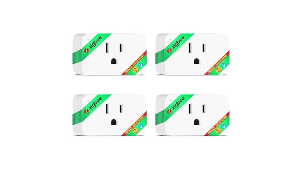 four pack zigbee smart plugs