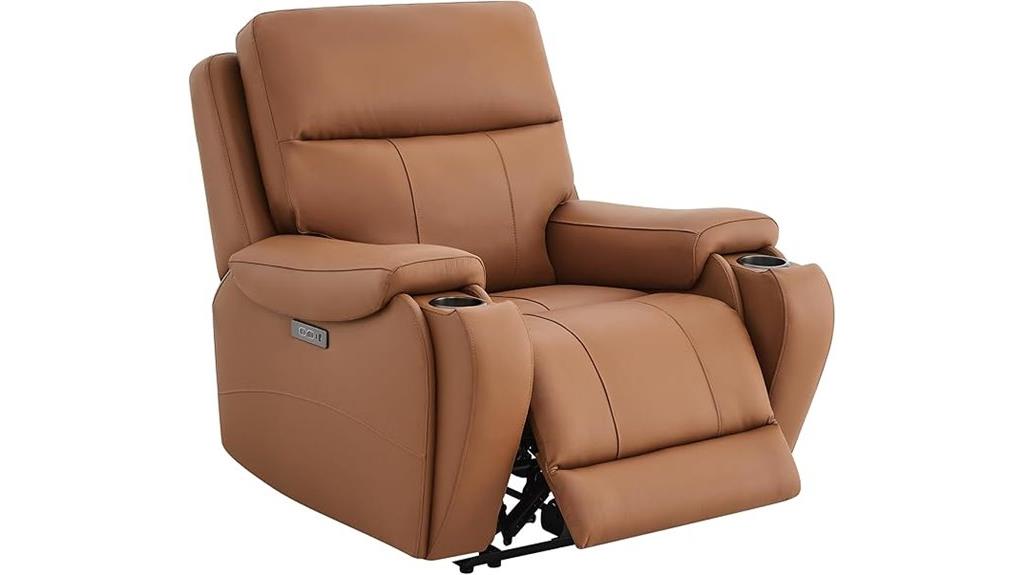 genuine leather recliner chair