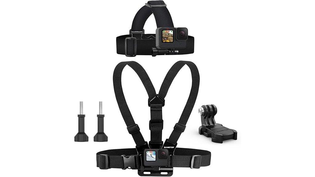 gopro head chest straps