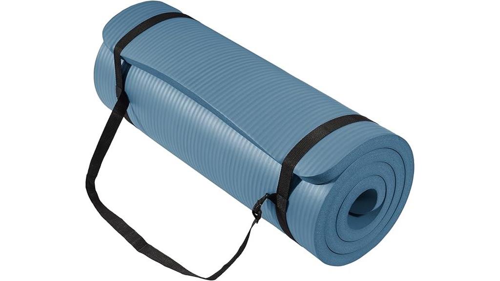 gray extra thick yoga mat