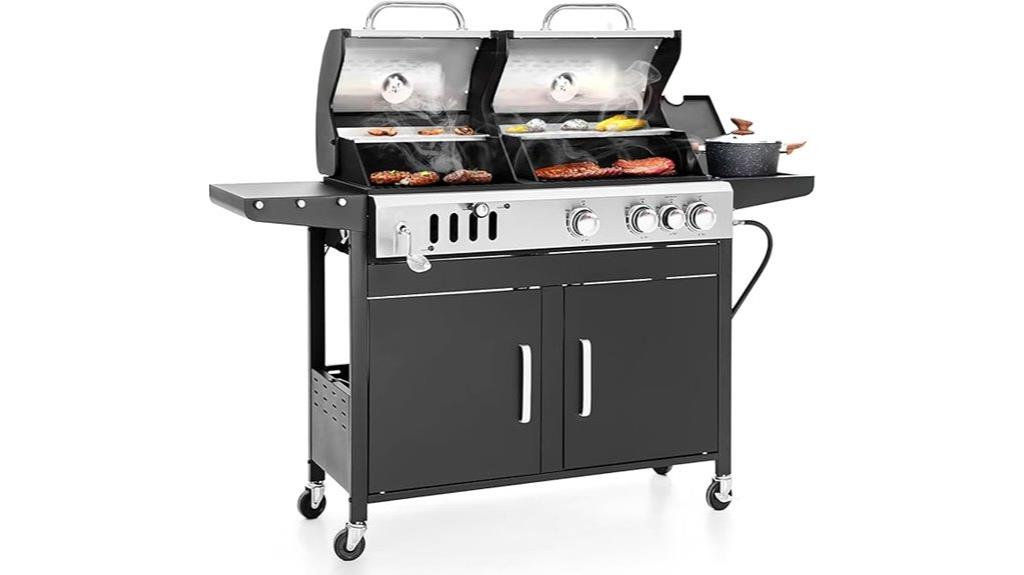 grill combo with side burner