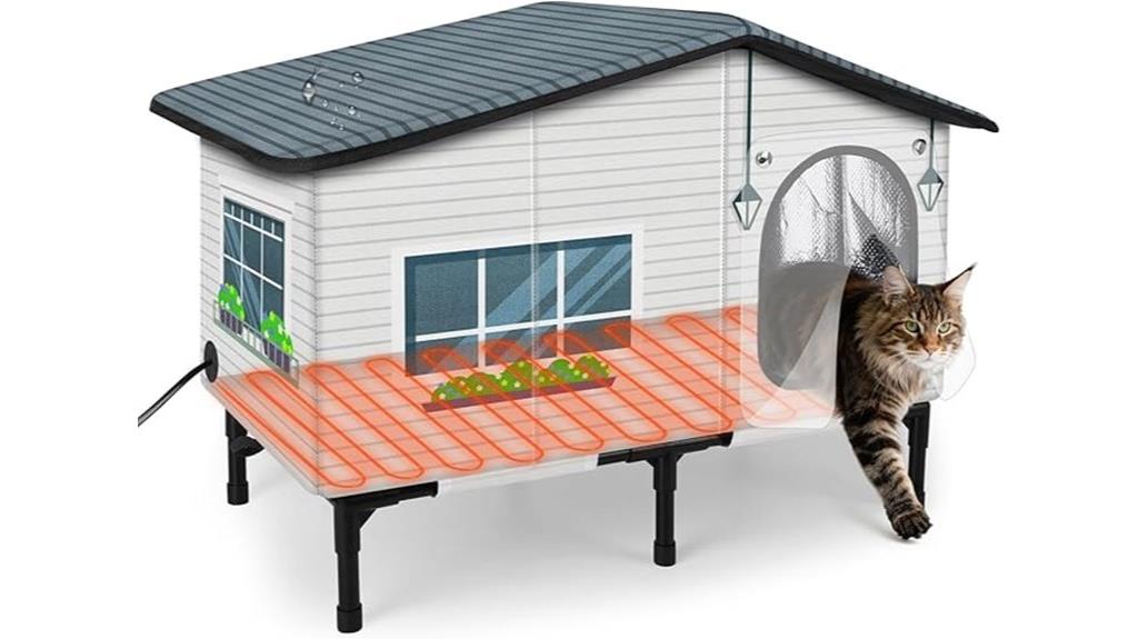 heated outdoor cat house