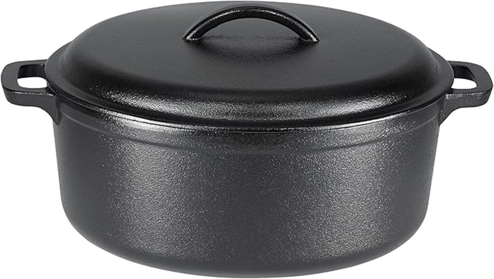 heavy duty black dutch oven
