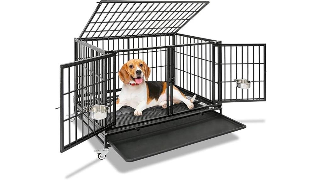 heavy duty medium dog crate