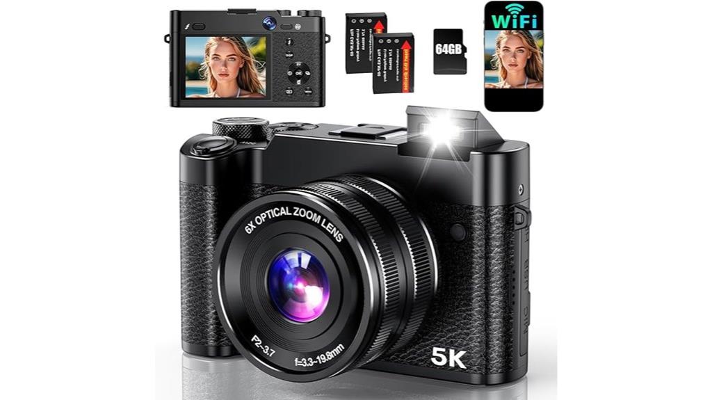 high resolution vlogging camera