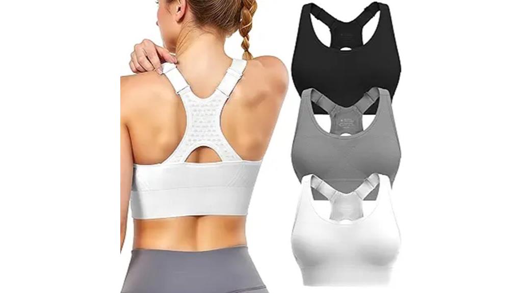 high support padded sports bras