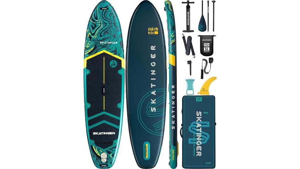 inflatable paddle board dimensions