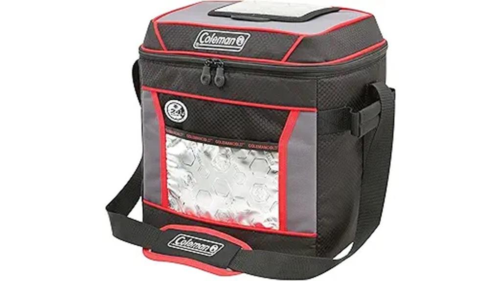 insulated cooler with straps