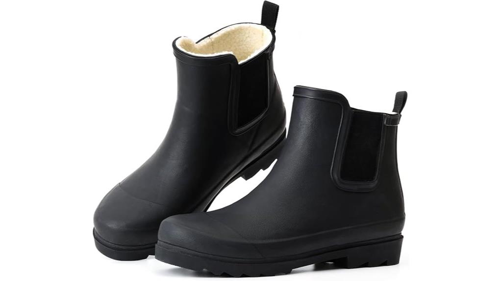 insulated waterproof rain boots
