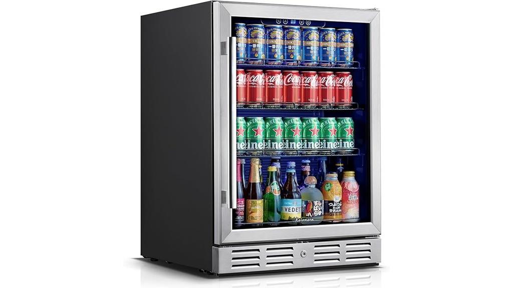 kalamera 24 inch beverage fridge