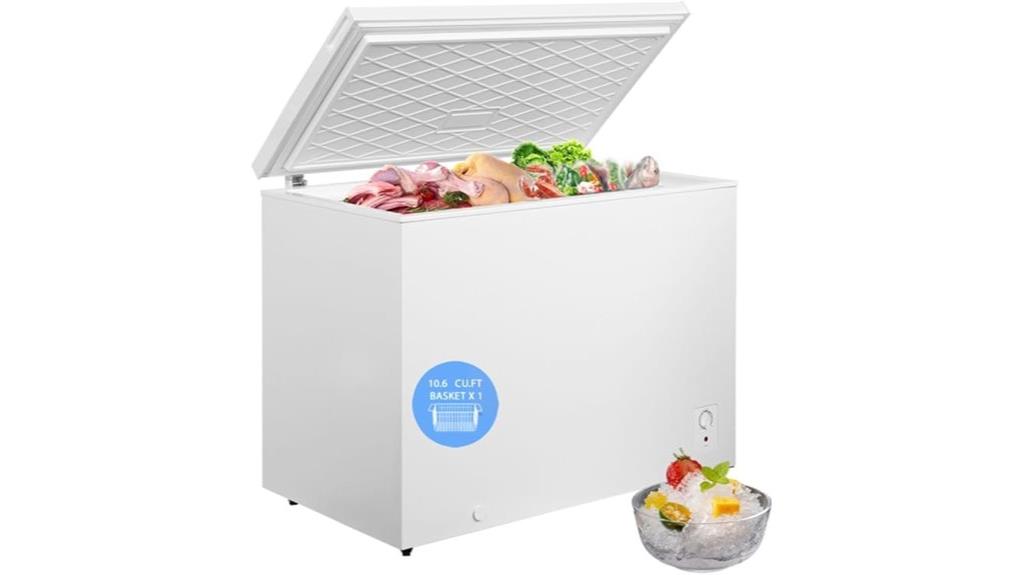 large adjustable chest freezer