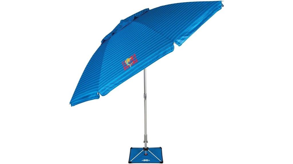 large beach umbrella with anchor