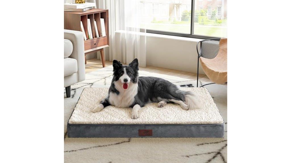 large dog bed with removable cover