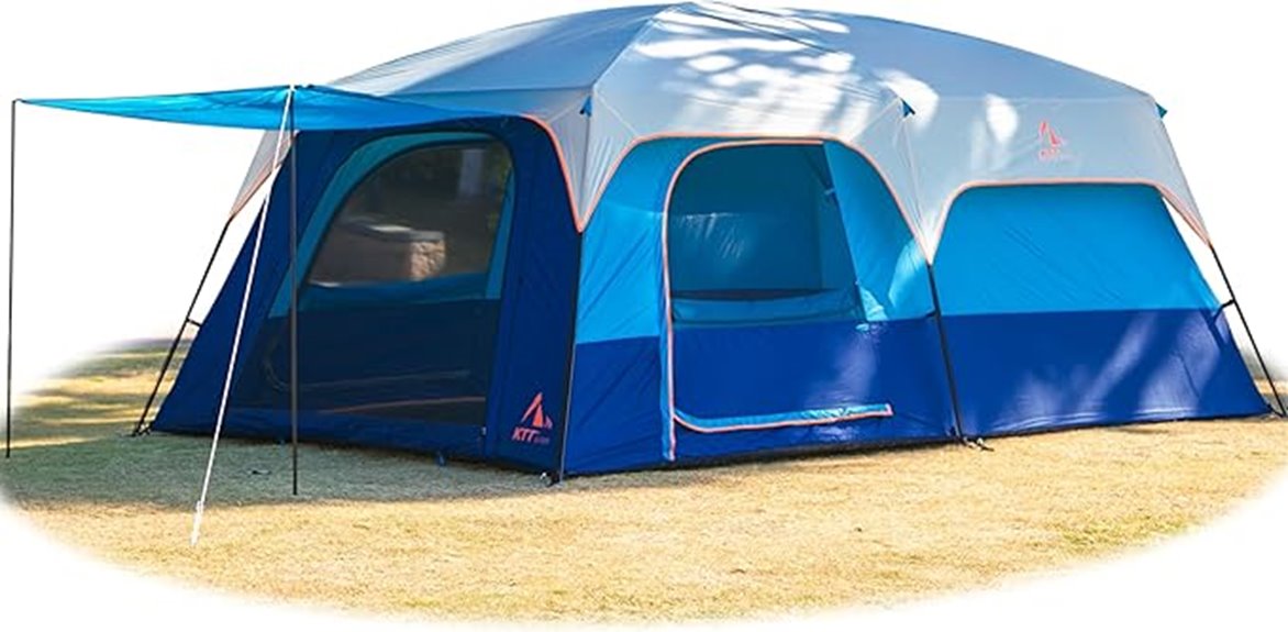 large multi person camping tent