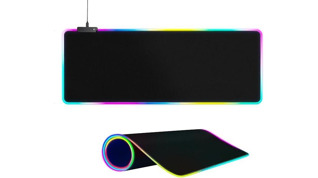 large rgb gaming mouse pad