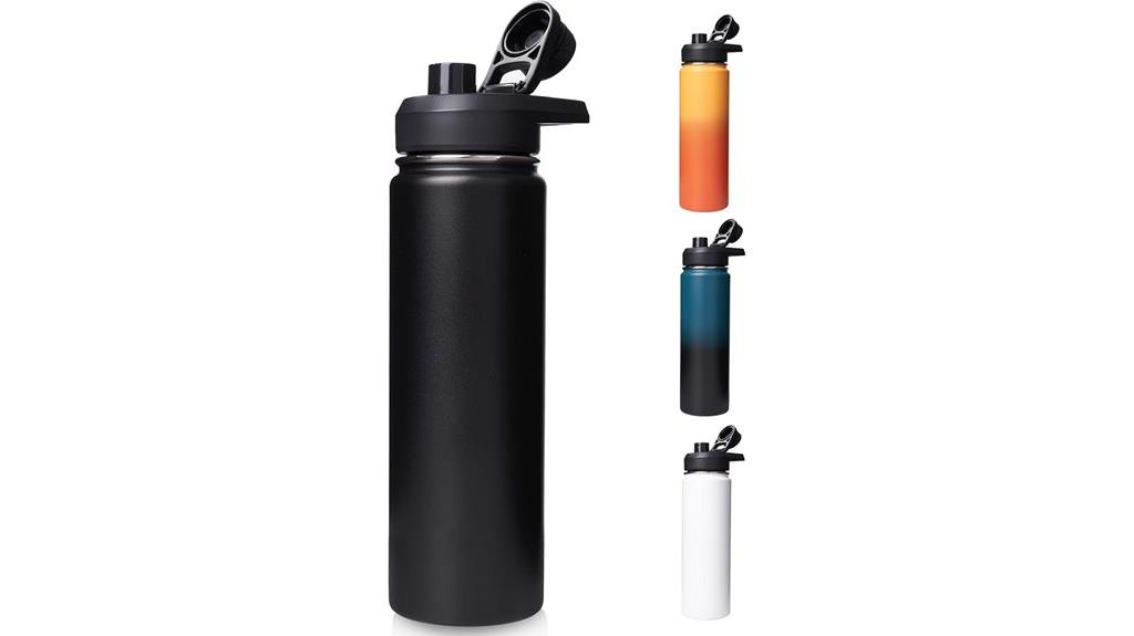 large stainless steel bottle