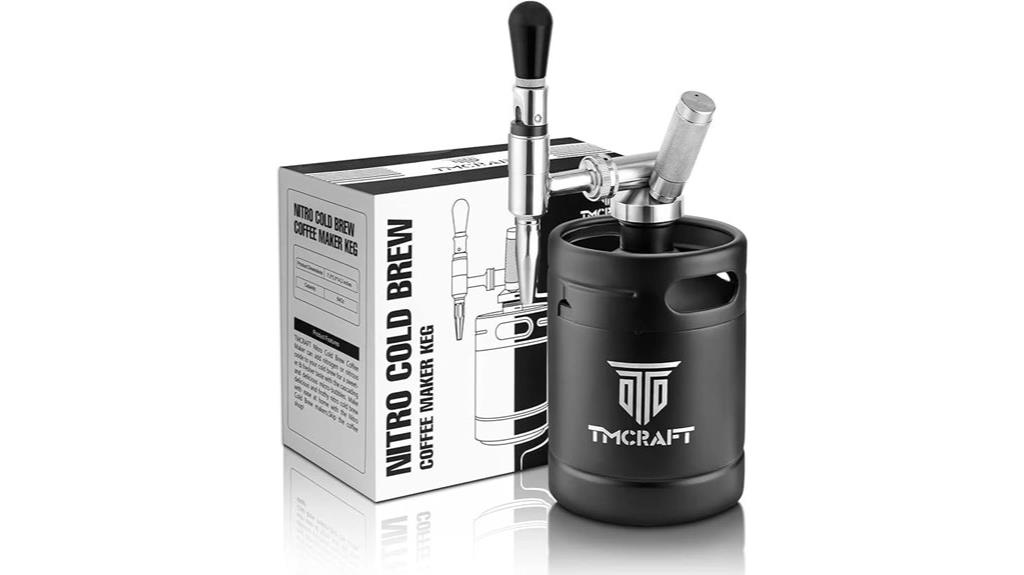 large stainless steel keg