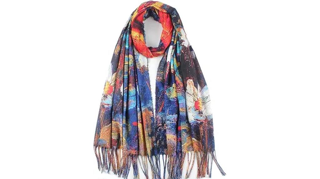luxurious winter cashmere scarf