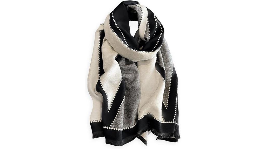 luxurious winter cashmere shawl