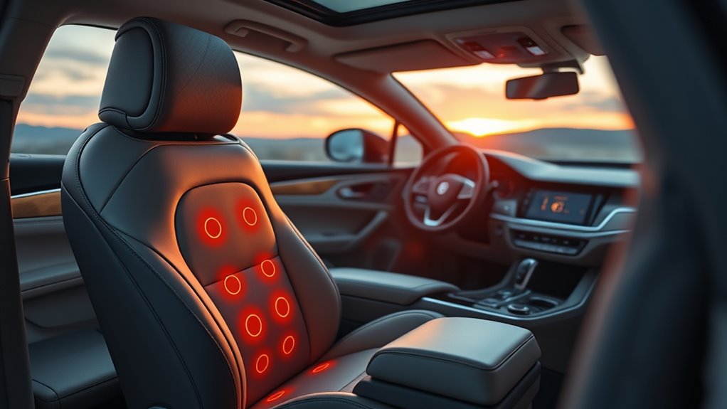 luxury car massager features