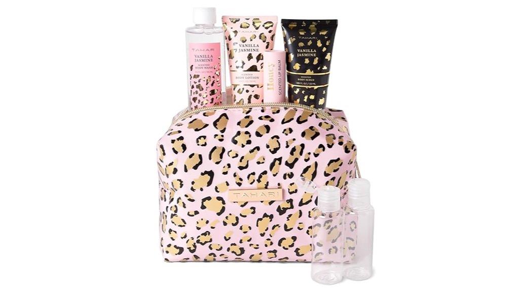 luxury floral spa set
