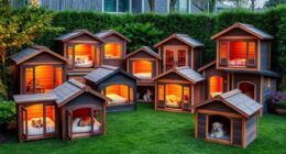 luxury heated pet house selection