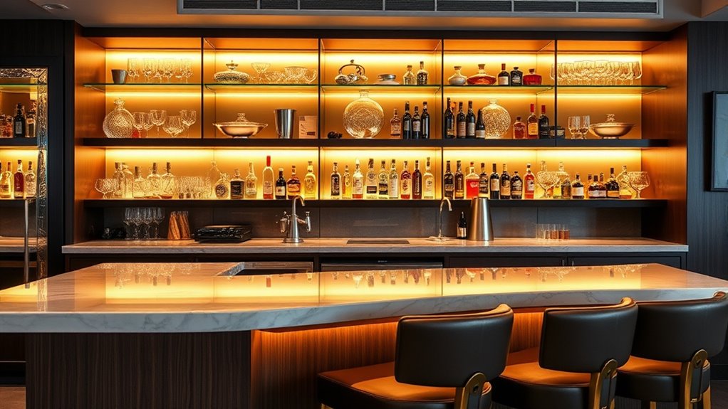 luxury home bar setups
