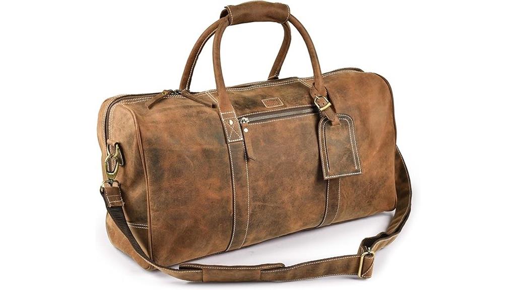 luxury leather travel bags