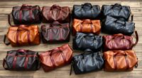 luxury leather travel bags
