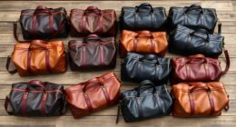 luxury leather travel bags