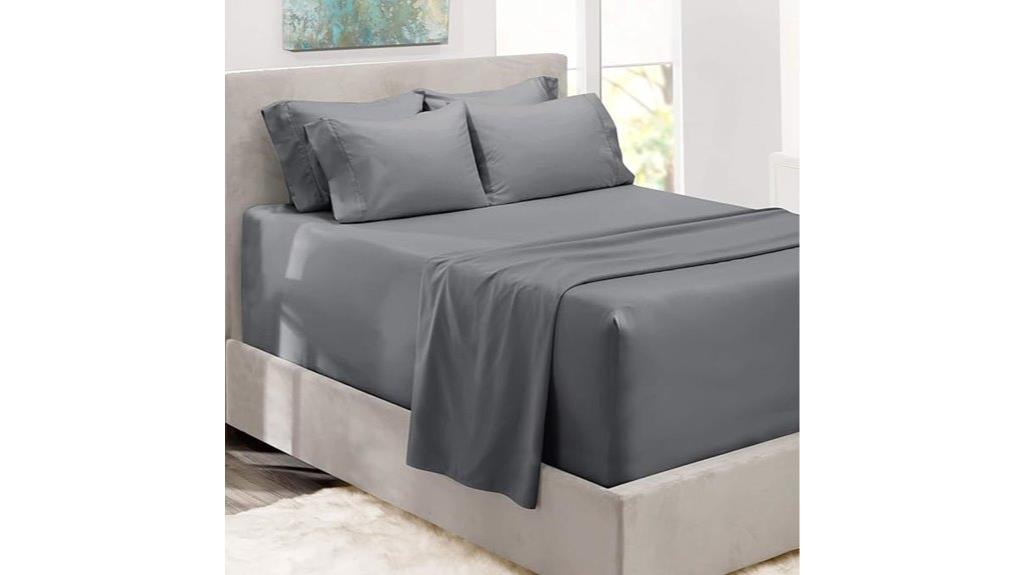 luxury six piece bedding