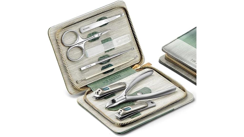 luxury stainless steel manicure set
