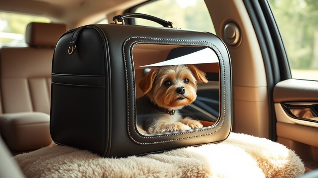 luxury travel dog carriers