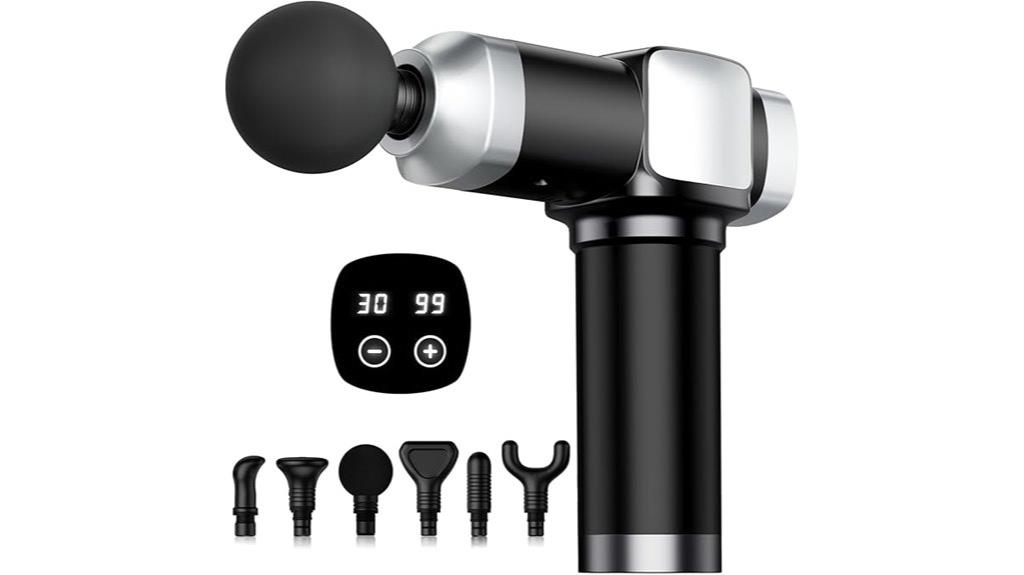 massage gun with attachments