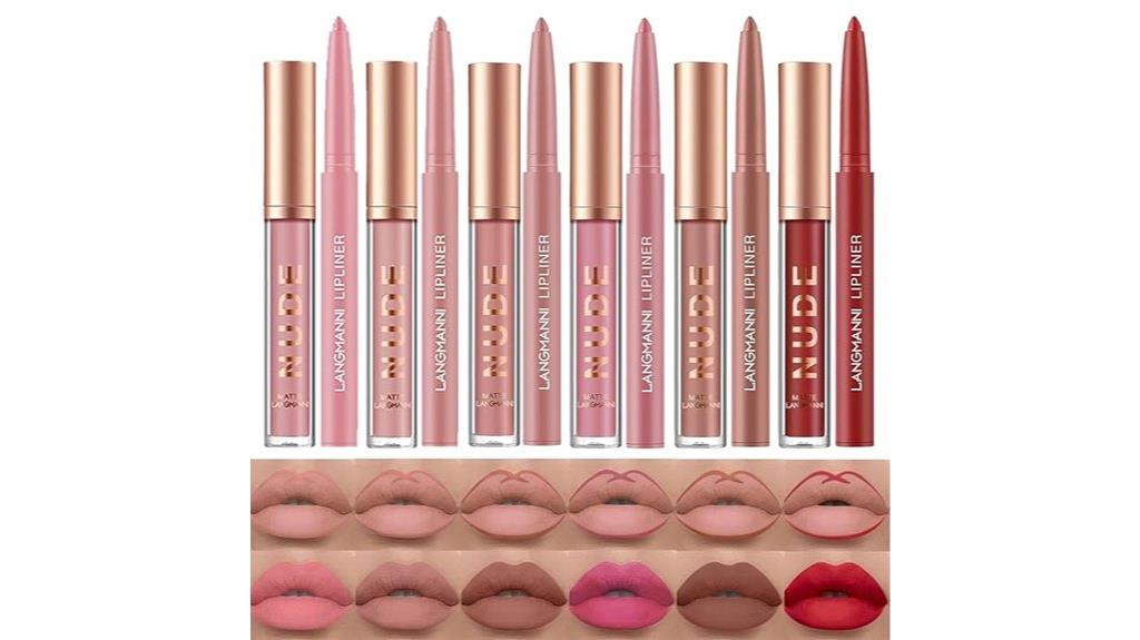 matte lipstick and lipliner set